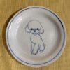 16㎝皿　トイプードル白