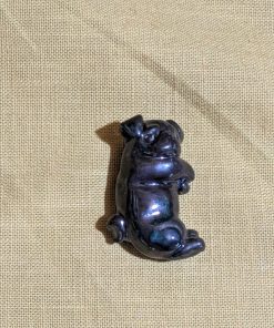 箸置き　黒パグ