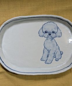 だ円皿　トイプードル