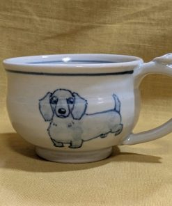 コーヒーカップ　ダックス茶