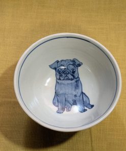 飯碗(中)　黒パグ