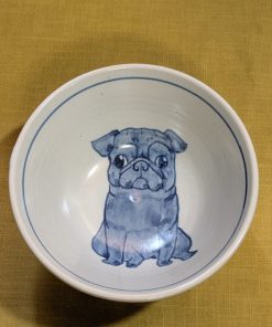 飯椀(大)　黒パグ