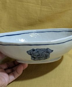 Alternative view of だ円鉢　黒パグ