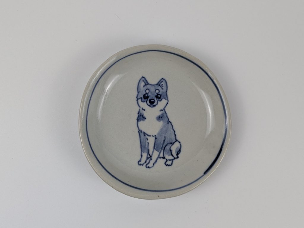 豆皿 柴犬