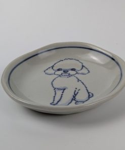 Alternative view of 豆皿　トイプードル白