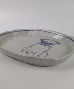 Alternative view of だ円皿　パグ
