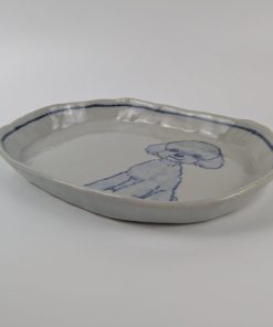 Alternative view of だ円皿　トイプードル