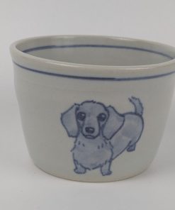 蕎麦猪口　ダックス茶