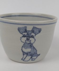 蕎麦猪口　シュナウザー
