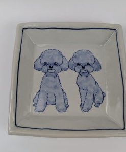 四角大皿 トイプードル