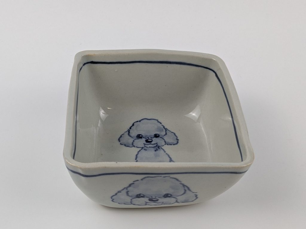 四角鉢(小) トイプードル