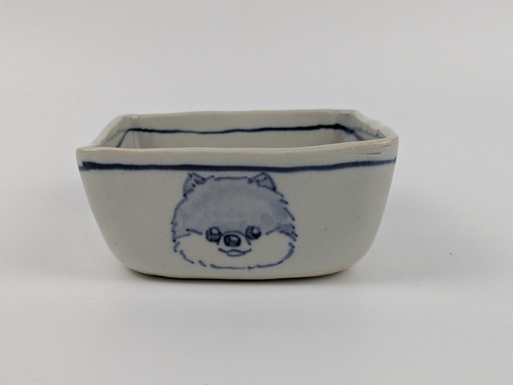 四角鉢(小) ポメラニアン - 画像 (2)