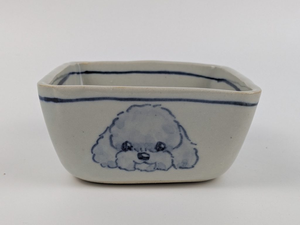 四角鉢(小) トイプードル - 画像 (2)