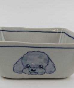 Alternative view of 四角鉢(大)　トイプードル