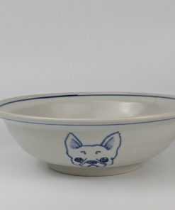 Alternative view of スープ碗　フレンチブルドッグ白