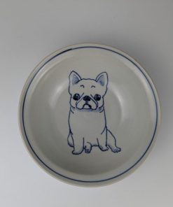 スープ碗 フレンチブルドッグ白 - 画像 (3)