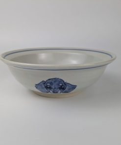 Alternative view of スープ碗　ダックスフンドブラックタン
