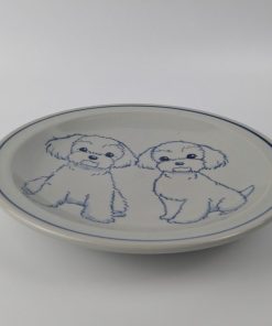 ２0cm皿　マルチーズ